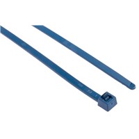 HellermannTyton, MCTRELK2M Series Blue Metal Detectable Releasable Cable Tie, 250mm x 4.6 mm