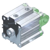 SMC Pneumatic Compact Cylinder 25mm Bore, 25mm Stroke, CQS Series, Double Acting