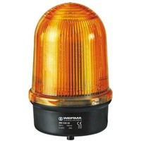 Werma 280 Yellow LED Beacon, 24 V dc, Blinking, Surface Mount