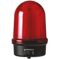 Werma 280 Red LED Beacon, 24 V dc, Blinking, Surface Mount