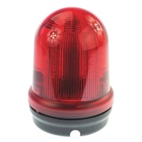 Werma 829 Red LED Beacon, 24 V dc, Blinking, Surface Mount