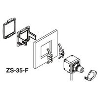 Panel mount adapter+cover, ZSE/ISE80