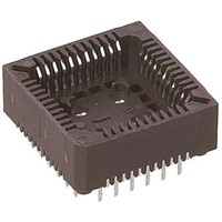 Preci-Dip 1.27mm Pitch Female PLCC Socket, 28 Way, Through Hole, Tin Plated Contacts 1A