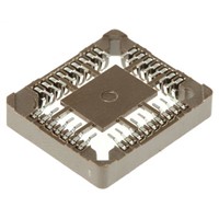 Preci-Dip 1.27mm Pitch Female PLCC Socket, 32 Way SMT, Tin Plated Contacts 1A