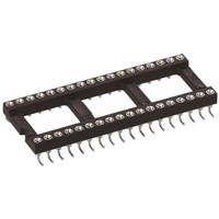 Preci-Dip 2.54mm Pitch Vertical 20 Way, SMT Turned Pin Open Frame IC Dip Socket, 1A