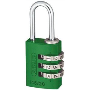 ABUS 145/20 Green All Weather Aluminium, Steel Safety Padlock 20mm