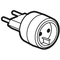 Legrand France to Germany Travel Adapter, Rated At 6A