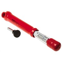 Knipex 3/8 in Square Drive Reversible Torque Wrench Chrome Vanadium Steel, 5  50Nm