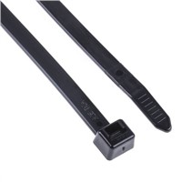 HellermannTyton, T120I Series Black Nylon Cable Tie, 300mm x 7.6 mm