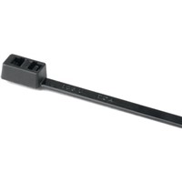 HellermannTyton, DH Series Black Nylon Double Head Cable Tie, 395mm x 4.7 mm