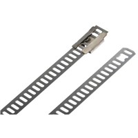 HellermannTyton, MAT12SS7 Series Metallic 316 Stainless Steel Ladder Cable Tie, 330mm x 7 mm