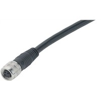 Female cable connector M8 x 1 3-way