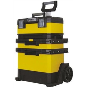 Stanley Tools Rolling Workshop Plastic Tool Chest, with 2 Wheels, 570 x 410 x 720mm