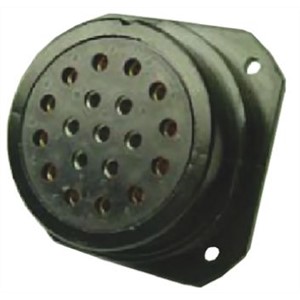 Amphenol, 19 contacts Panel Mount Socket Solder IP55