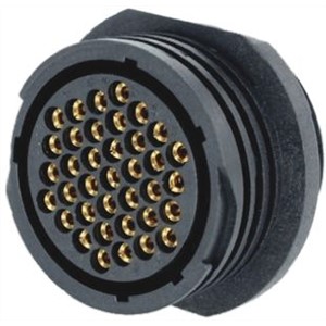 Toughcon, 37 contacts Cable Mount Socket Crimp IP44, IP65