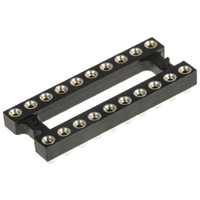 Aries Electronics 2.54mm Pitch Vertical 20 Way, SMT Open Frame IC Dip Socket, 3A