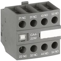ABB Auxiliary Contact - NO/3NC (4), Front Mount, 6 A