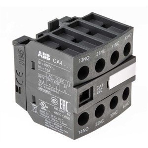 ABB Auxiliary Contact - 2NO/2NC (4), Front Mount, 6 A