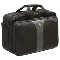 Wenger Legacy 17in Laptop Briefcase, Black