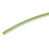 HellermannTyton Green/Yellow Heat Shrink Tubing 1.5mm Sleeve Dia. x 200mm Length, HIS-3 BAG Series 3:1 Ratio