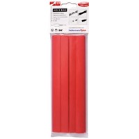 HellermannTyton Red Heat Shrink Tubing 12mm Sleeve Dia. x 200mm Length, HIS-3 BAG Series 3:1 Ratio