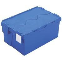 Schoeller Allibert 48L Blue PP Large Storage Box, 264mm x 400mm x 600mm