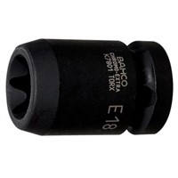 Bahco E14, 1/2 in Drive Impact Socket Torx, 38 mm length