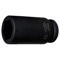 Bahco 30mm, 3/4 in Drive Deep Impact Socket Hexagon, 100 mm length