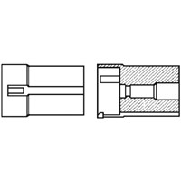 Male Connector Insert 7 Way for use with .14 MATE-N-LOK, CI 2 Contact