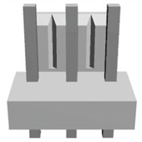 TE Connectivity, Economy Power, 3 Way, 1 Row, Straight PCB Header