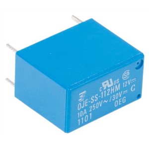 TE Connectivity PCB Mount Non-Latching Relay - SPNO, 12V dc Coil, 10A Switching Current