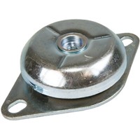 FIBET M10 Zinc Plated Steel Anti Vibration Mount CFBMS633510M 60daN Compression Load ,63mm dia. Natural Rubber