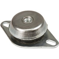 FIBET M12 Zinc Plated Stainless Steel Anti Vibration Mount CFAB-K 130daN Compression Load ,63mm dia. Natural Rubber
