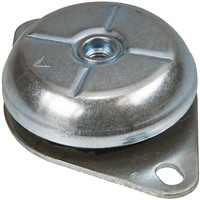 FIBET M16 Zinc Plated Steel Anti Vibration Mount CFBMH1063816W 252daN Compression Load ,106mm dia. Natural Rubber
