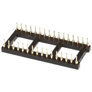 TE Connectivity 2.54mm Pitch Vertical 32 Way, Through Hole Turned Pin Open Frame IC Dip Socket, 3A