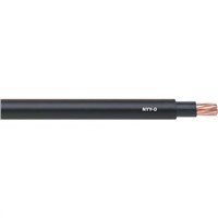 Lapp 3 Core 1.5 mm2 Mains Power Cable, Black Polyvinyl Chloride PVC Sheath 50m, 19 A 1 kV, 600 V, NYY-J
