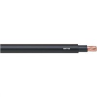 Lapp 4 Core 4 mm2 Multicore Mains Power Cable, Black Polyvinyl Chloride PVC Sheath 50m, 34 A 1 kV, 600 V, NYY-J