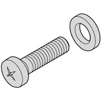 Schroff Screw for use with Backplane Fixing M2.5 x 12 x , 100 Pack