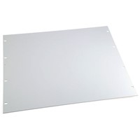 19-inch Front Panel, 9U, Grey, Aluminium