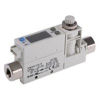SMC, 1  50 L/min Flow Controller, PNP, 24 V dc, 3 Digit 7 Segment LED