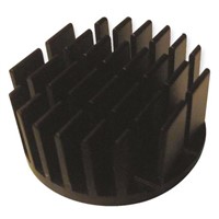 Heatsink, Universal Round Alu, 9.78K/W, 54 (Dia.) x 20mm, Adhesive Foil, Conductive Foil