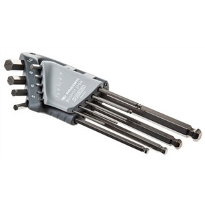 Facom 9 pieces Hex Key Set L Shape 1.5 mm, 2 mm, 2.5 mm, 3 mm, 4 mm, 5 mm, 6 mm, 8 mm, 10 mm Ball End