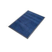 COBA COBAwash Anti-Slip, Door Mat, Carpet, Indoor Use, Black/Blue, 600mm 850mm 9mm