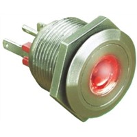 Bulgin Single Pole Single Throw (SPST) Momentary Red LED Push Button Switch, IP66, 19.2 (Dia.)mm, Panel Mount, 24V dc