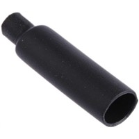 HellermannTyton Black Heat Shrink Tubing 6mm Sleeve Dia. x 25mm Length, PEC Series 3:1 Ratio