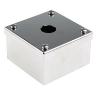 Stainless Steel ABB Compact Push Button Enclosure - 1 Hole 22mm Diameter