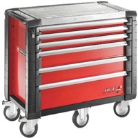 Facom 6 drawer Steel Wheeled Tool Chest, 1154mm x 1000mm x 546mm