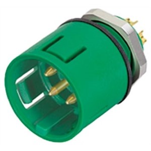 Binder, 3 contacts Panel Mount Miniature Socket Solder IP67