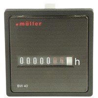Muller Hour Counter, 6 digits, Analogue, Plug In, Screw, Solder Connection, 24 V ac