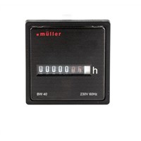 Muller Hour Counter, 6 digits, Analogue, Plug In, Screw, Solder Connection, 60 Hz, 230 V ac